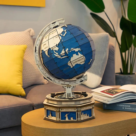 The Globe 3D puidust pusle maakera gloobus