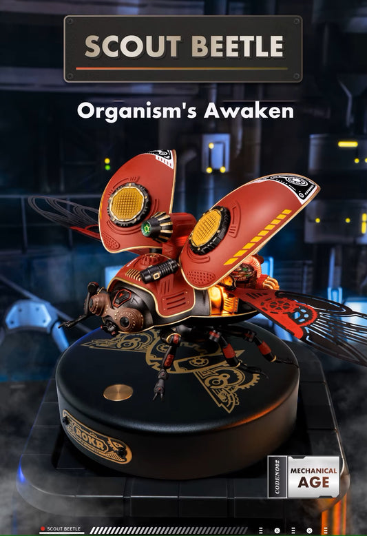 Scout Beetle Rokr 3D pusle LED-tuledega Steampunk disainiga 